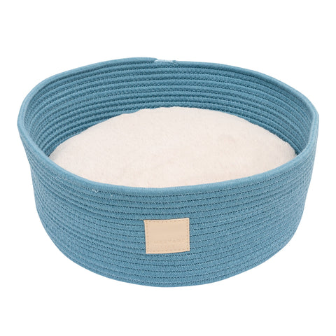 FuzzYard Life French Blue Rope Basket Bed