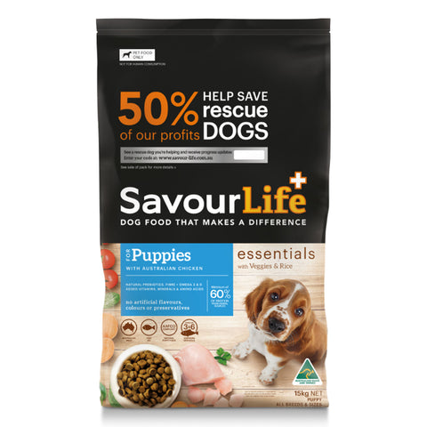 SavourLife Essentials Chicken with Veggies & Rice Puppy Dry Dog Food