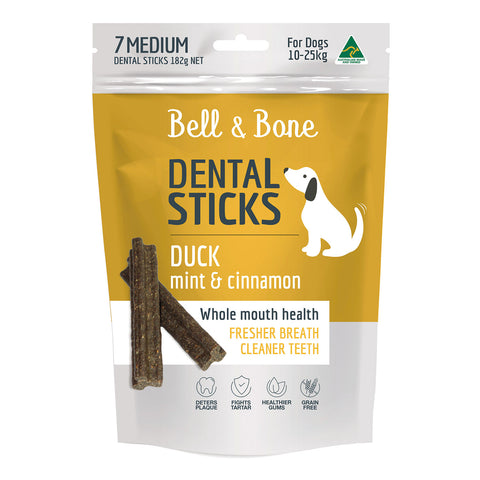 Bell & Bone Duck, Mint & Cinnamon Dental Dog Treats 7pc