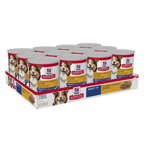 Hill's Science Diet Chicken & Barley Entree 7+ Adult Canned Dog Food