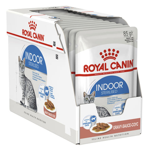 Royal Canin Indoor Gravy Adult Wet Cat Food Pouches