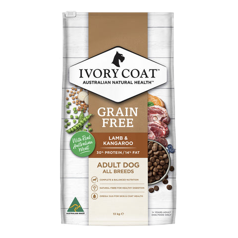 Ivory Coat Grain Free Lamb & Kangaroo Adult Dry Dog Food