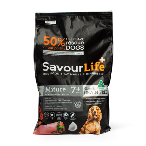 SavourLife Grain Free Mature 7+ Chicken Adult Dry Dog Food